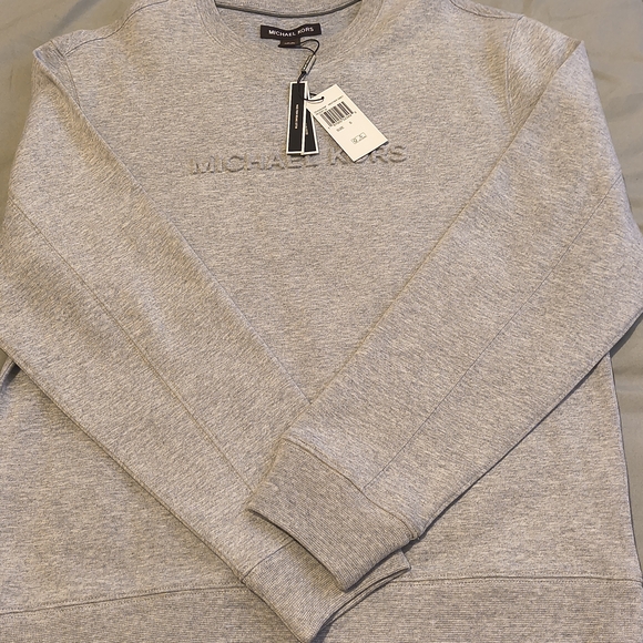 Michael Kors Light Gray Crewneck Sweater - Picture 2 of 2
